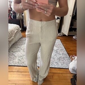 Tuckernuck Women’s Cream Pinstripe Pants